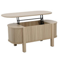 COUCHTISCH, helles Holz - Beige, Holz (48/100/45cm) - Oviala