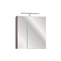 ELEMENT S OGLEDALOM Éros Taupe - taupe, drvni materijal (60/65/17cm) - Petits-meubles