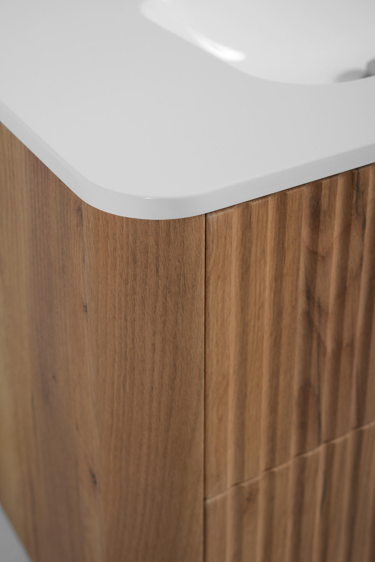 BADEZIMMERSCHRANK: Craft-Eiche, mit Waschbecken, Beine Schwarz, 60,7 x 44,4 x 64,9 cm - Eichefarben/Schwarz, Holzwerkstoff (60.3/63.4/43.7cm) - 3XE LIVING