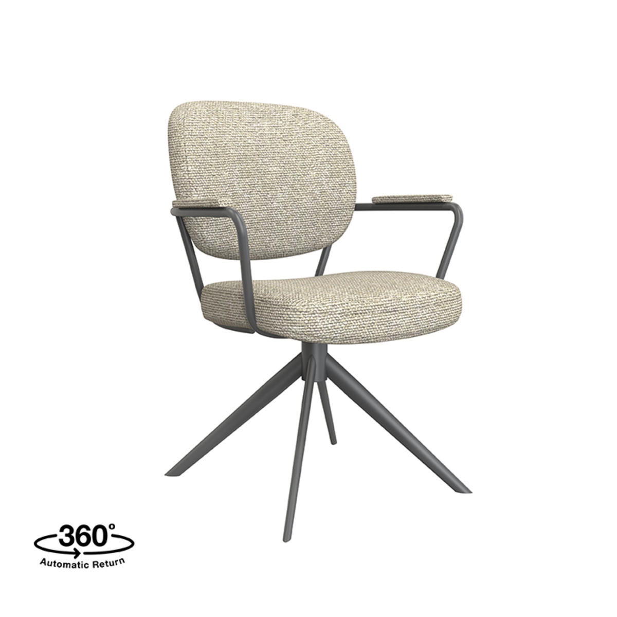 ESSZIMMERSTUHL Basel Beige 64/61/89 cm 2er-Set - Beige, Textil (61/89/64cm) - LABEL51