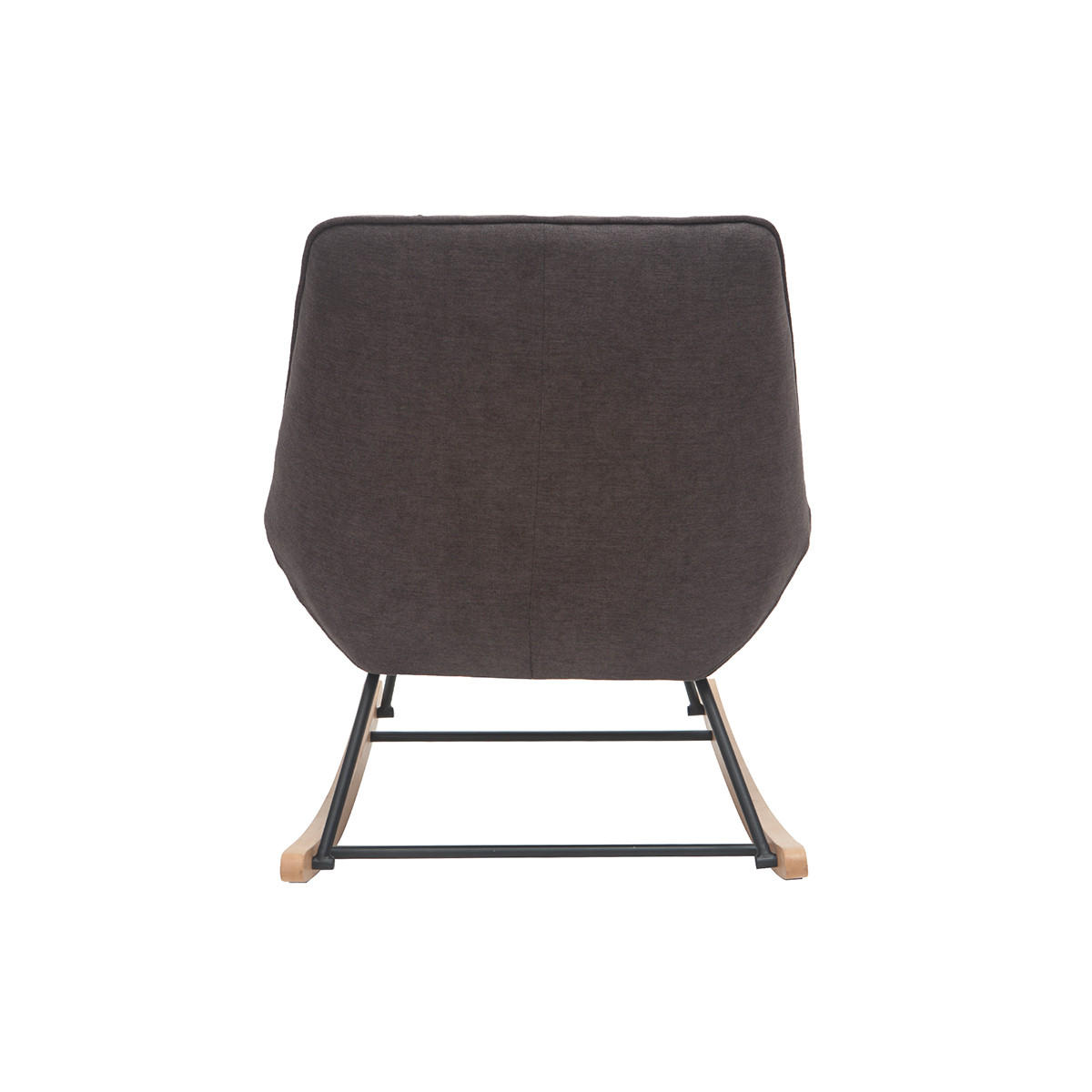 Thumbnail - Miliboo Schaukelstuhl, Dunkelgrau, Textil, 88x82.5x75 cm, Wohnzimmer, Sessel, Schaukelstühle