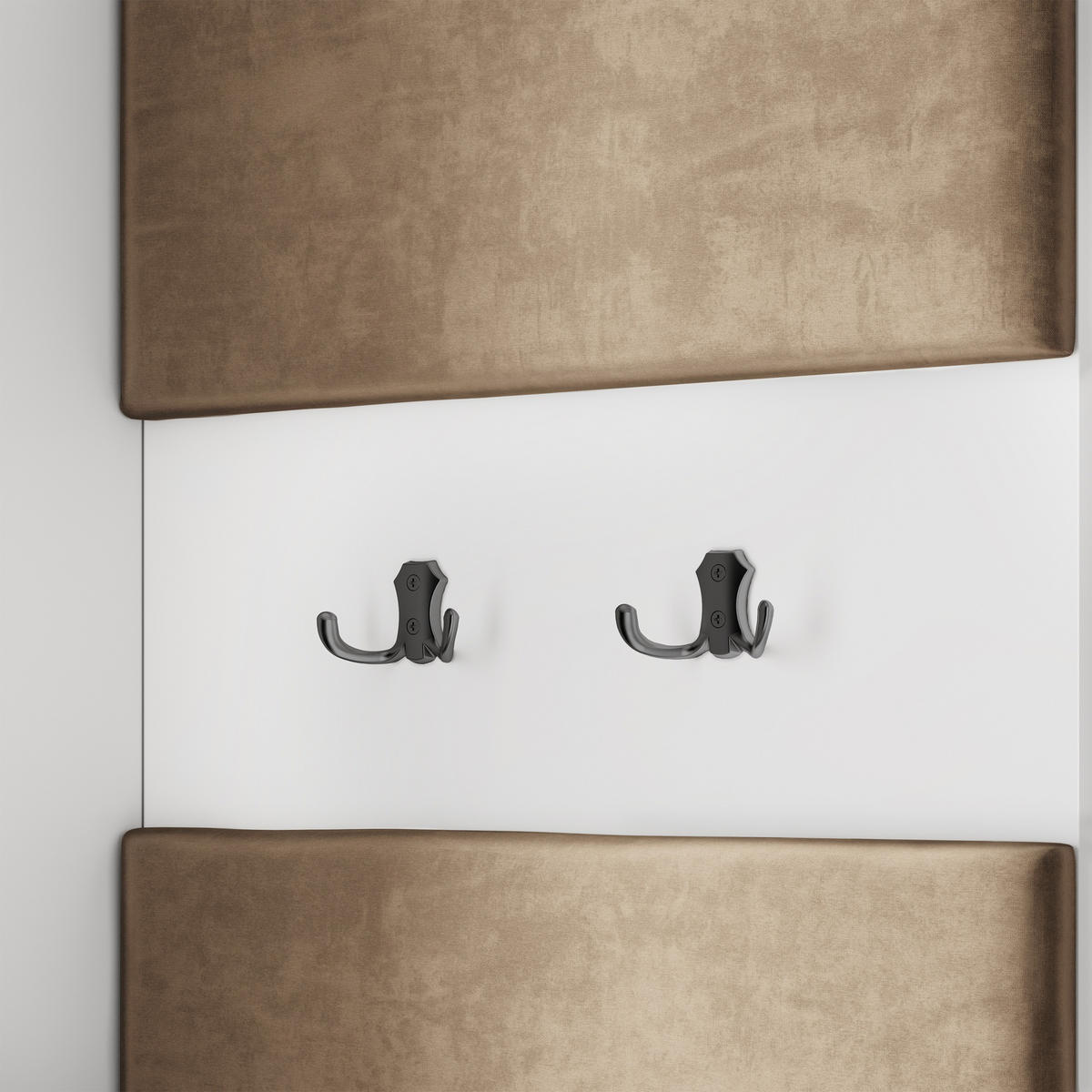 GARDEROBENSCHRANK VIRA 95/181/51 cm Modern Garderobe-Set Weiß - Beige/Weiß, Holzwerkstoff (95/181/51cm) - MASSENO