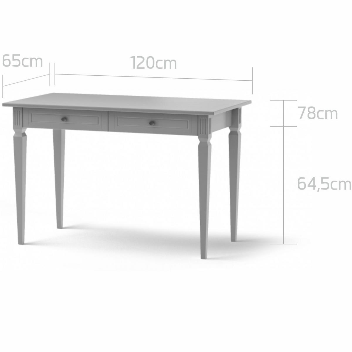 KINDERSCHREIBTISCH Ines - Grau, Holzwerkstoff (120/78/65cm) - RAUMHIRSCH FURNITURE
