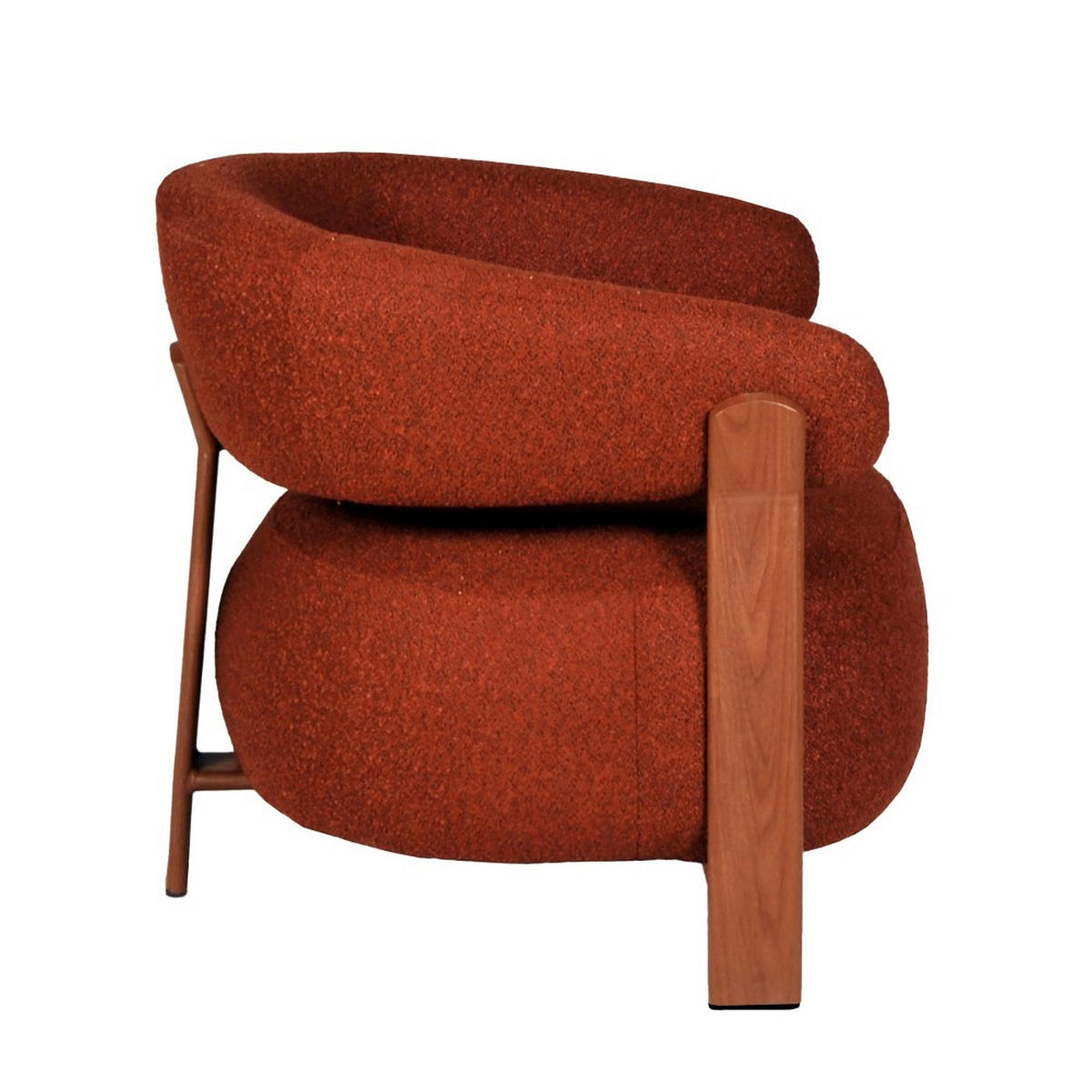 LOUNGE-SESSEL BYRON, Terrakotta - Terracotta, Textil (72/68/77cm) - Weber Industries