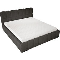 POLSTERBETT 160x200 cm Avilla mit Bettkasten, Lattenrost, Boucle, Schwarz - Schwarz, Holz/Textil (160/200cm) - Emporius