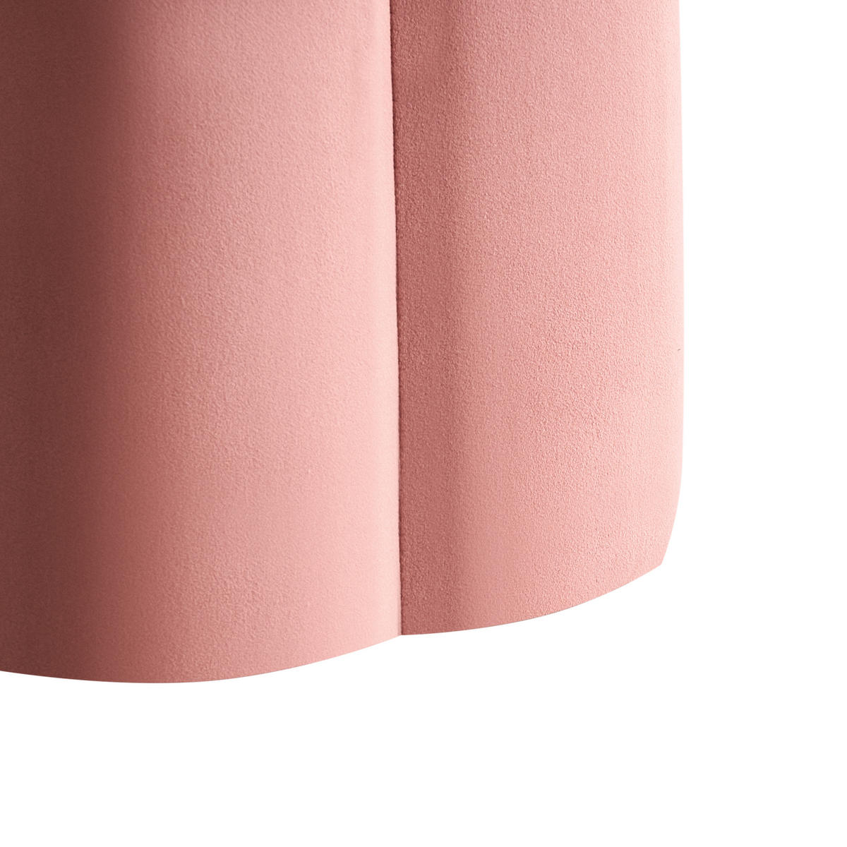 POUF Rosa Tappen - Pink, Textil (39/45/39cm) - Beliani