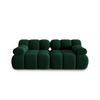 MODULARES-SOFA Bellis aus Samt flaschengrün 2 Sitzplätze - Grün, Textil (94/63/188cm) - Micadoni