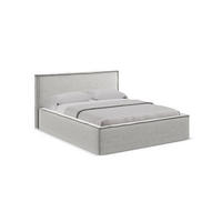 POLSTERBETT mit Bettkasten und Lattenrost 180x228 Grau - Silberfarben/Schwarz, Kunststoff/Textil (160/200cm) - Makamii