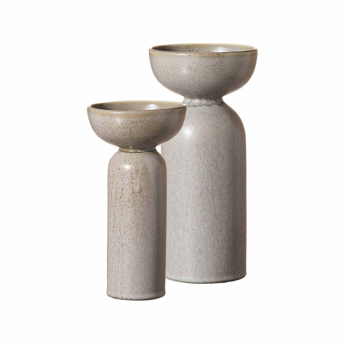 VASEN-SET Imperia grau 2er Set - Grau, Keramik (1cm) - Ritzenhoff Breker