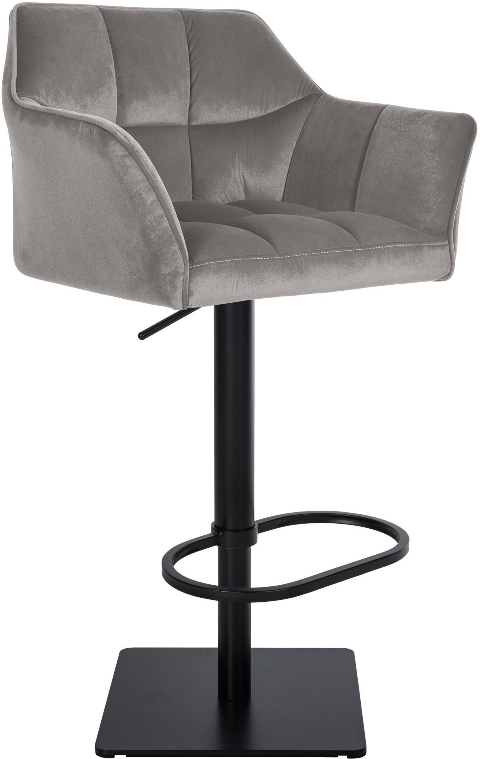 TPFLiving Barhocker Grau 64x110x48 cm