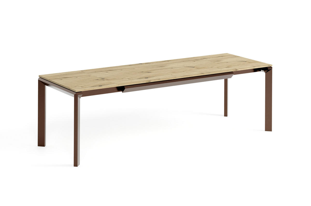 ESSTISCH FADO - Eiche Artisan/Braun, Holzwerkstoff (90/160/76cm) - Meblini