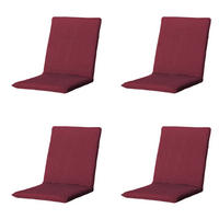 GARTENSTUHLKISSEN Panama 97/49 cm 4er-Set - Dunkelrot, Textil (49/6/97cm) - Madison