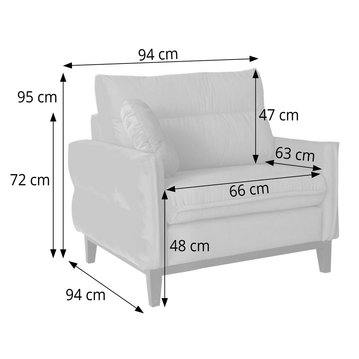 SESSEL Belweder, 94 cm, Beige, Bouclé-Stoff - Sandfarben/Wengefarben, Holz/Textil (94/95/94cm) - Beautysofa