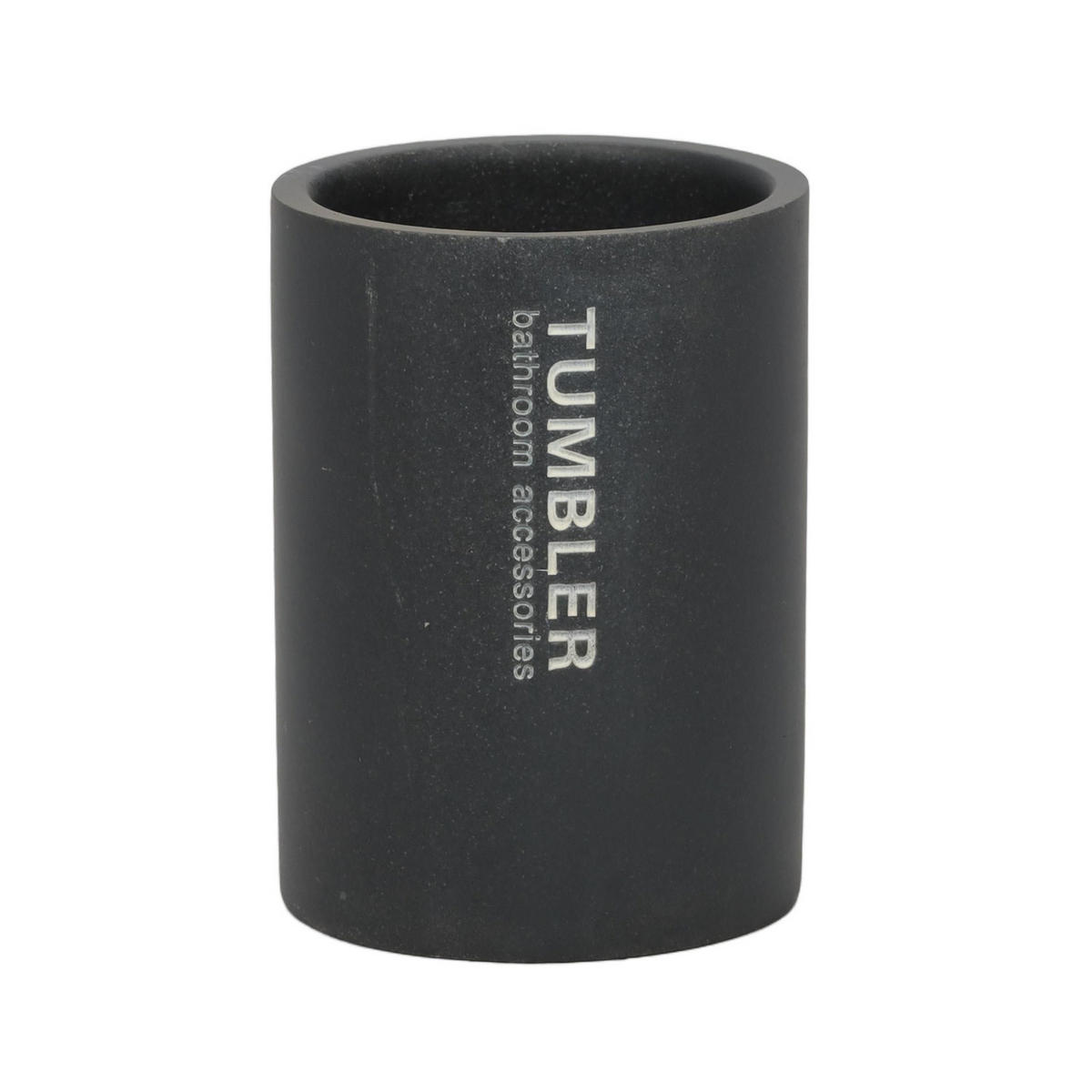 BECHER für Zahnbürsten Soap 7,5/7,5/10,5 cm - Schwarz, Kunststoff (7.5/10.5/7.5cm) - Berilo