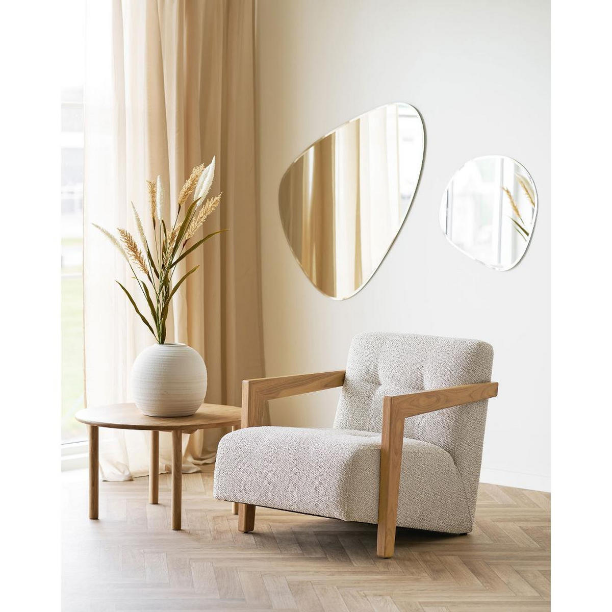 SESSEL, Clara, Eiche, Stoff, 72 x 88 x 72 cm - Eichefarben, Textil (72/72/88cm) - ebuy24