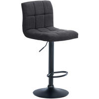 BARHOCKER Stoff dunkelgrau - Dunkelgrau/Schwarz, Textil/Metall (46/94/47cm) - CLP