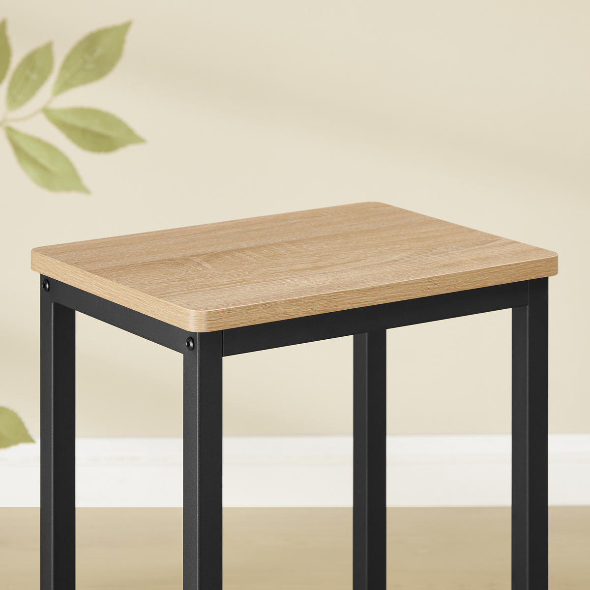 BARHOCKER 2-er Set LBC065B11 Sitz in Sonoma - Sonoma Eiche, Holzwerkstoff (40/65/30cm) - Valora