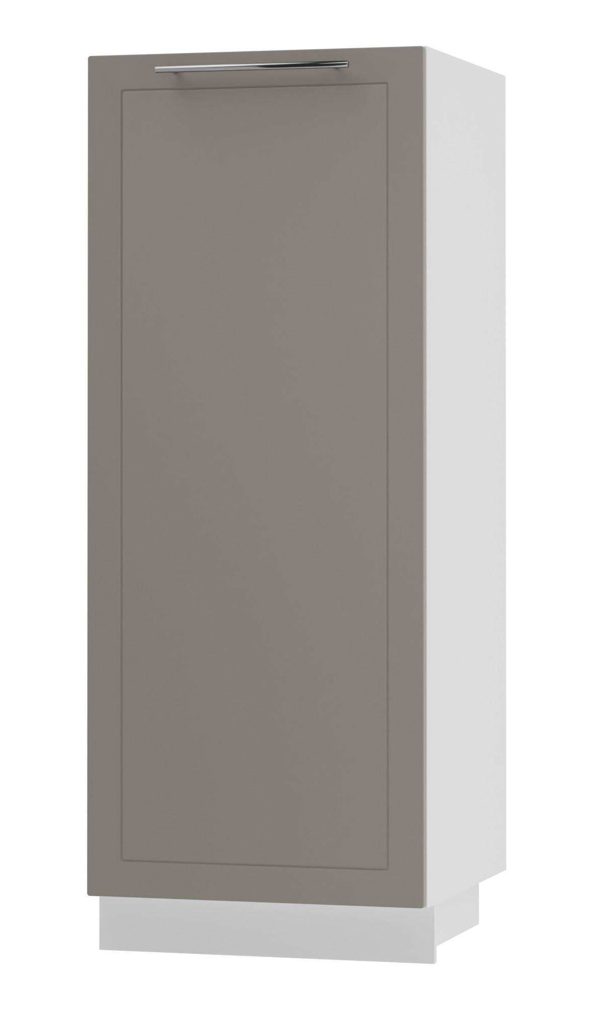 Feldmann-Wohnen Geschirrschrank Beige, Weiß 60x154x59 cm