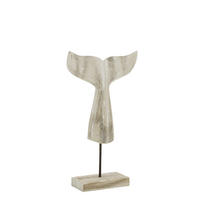 DEKOOBJEKT WAL SCHWANZ - Naturfarben, Holz (9/44/27cm) - J-Line