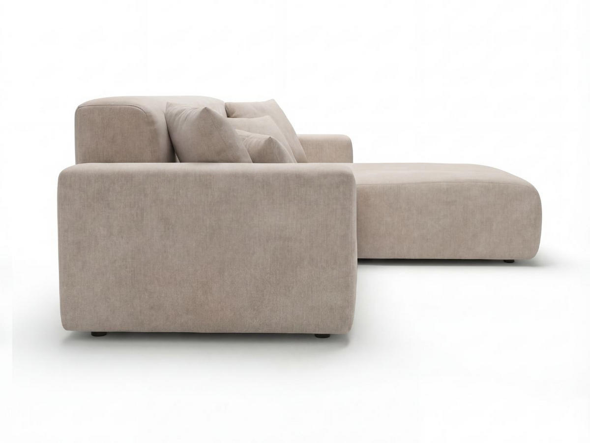 ECKSOFA Nork Beige Rechts - Beige, Holz/Textil (265/180cm) - Graingold