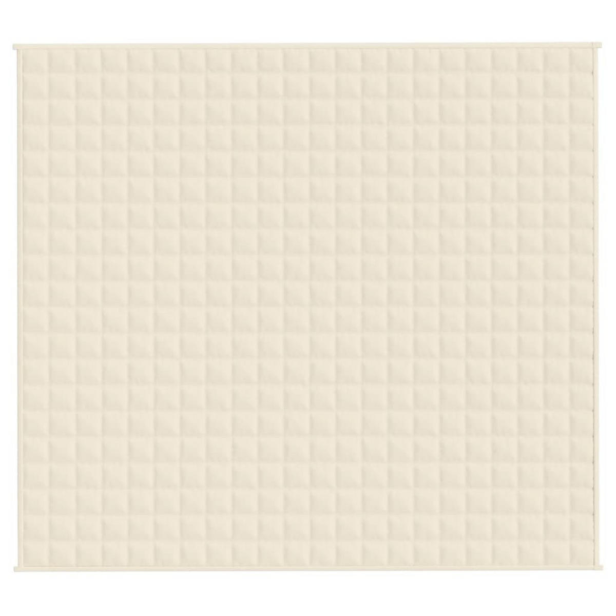 GEWICHTSDECKE Hellcreme 200/220 Cm 9 Kg Stoff - Creme, Textil (200/220cm) - vidaXL
