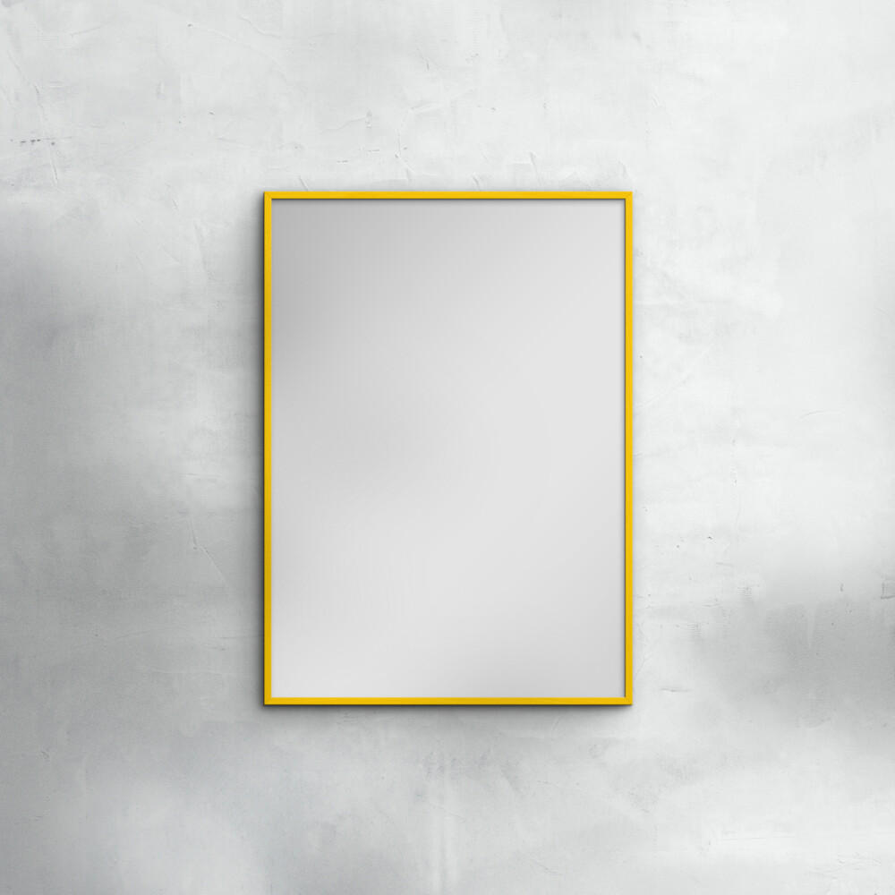 SPIEGEL - Gelbes Holz - Gelb, Holz/Papier (30/40/2cm) - Poster&Frame