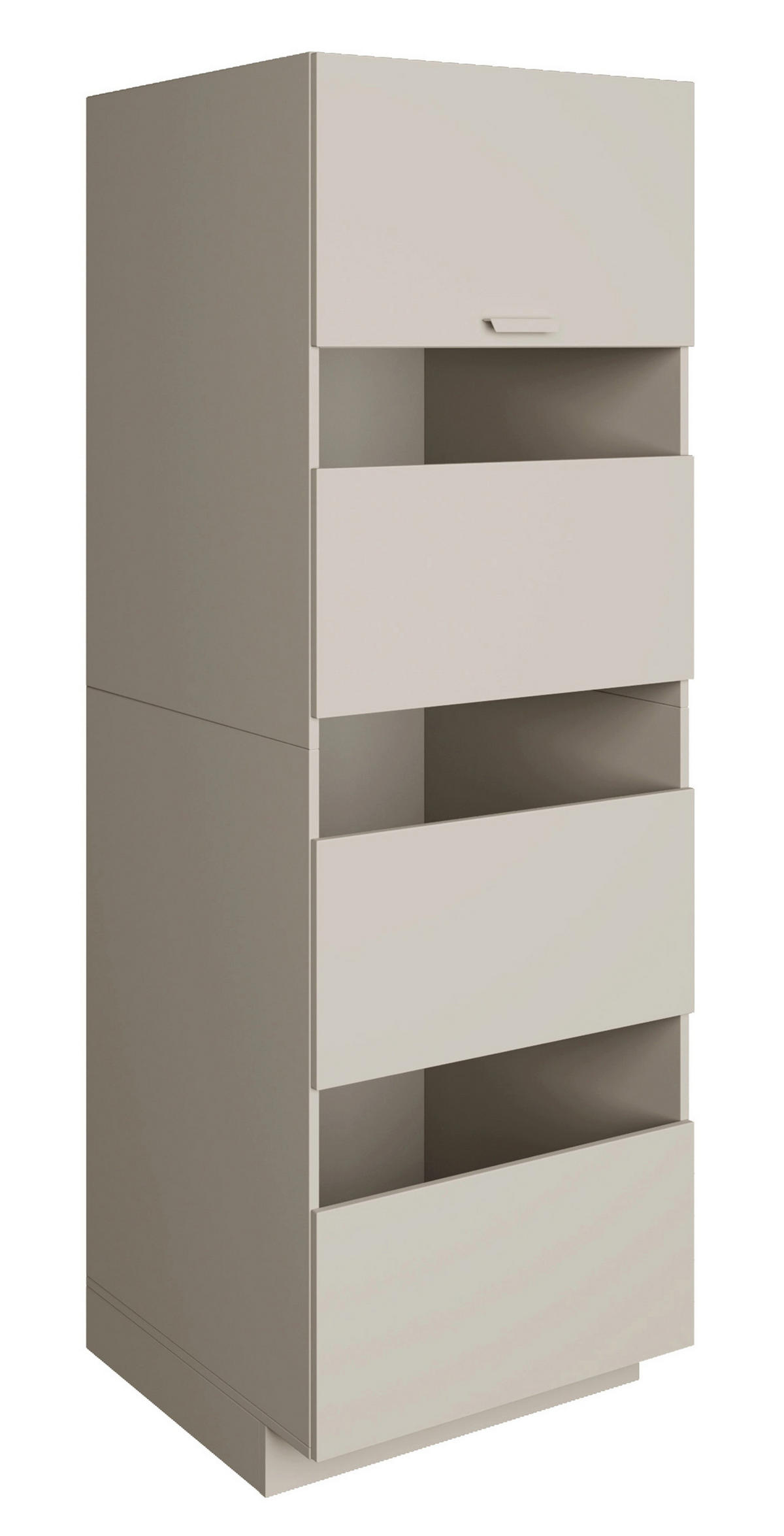 BADEZIMMER-HOCHSCHRANK Holv Kaschmirgrau 68 cm - Taupe, Holzwerkstoff/Metall (67.5/200/66cm) - Selsey