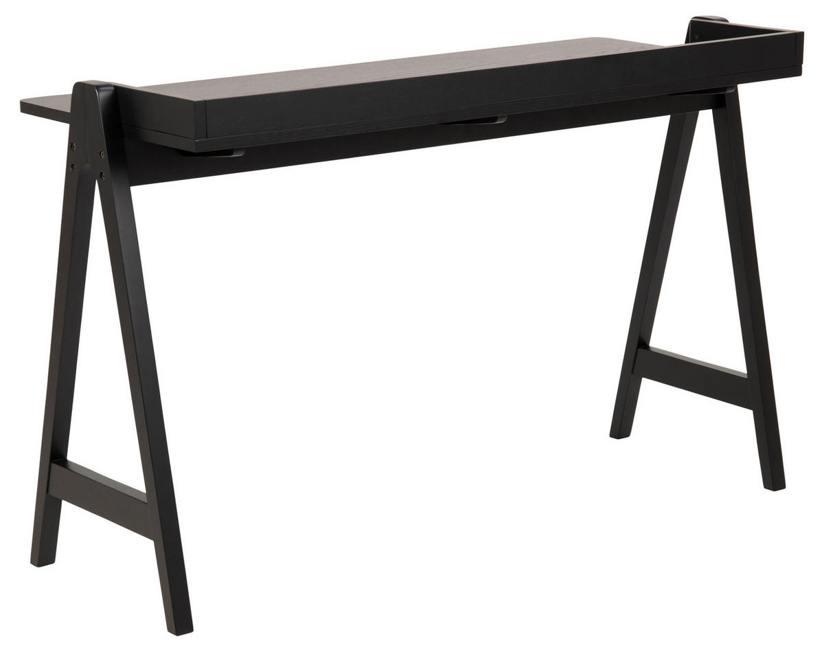 SCHREIBTISCH Schwarz - Schwarz, Holzwerkstoff (52/127/80cm) - ebuy24