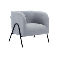 SESSEL - Stoff - Grau - BLINODA - Grau, Textil (73/73.5/73cm) - Vente-Unique