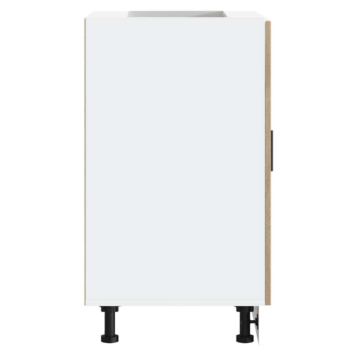 KÜCHENUNTERSCHRANK Theo Sonoma-Eiche 60x46x81,5 cm - Sonoma Eiche, Holz (60/81.5/46cm) - DELUKE