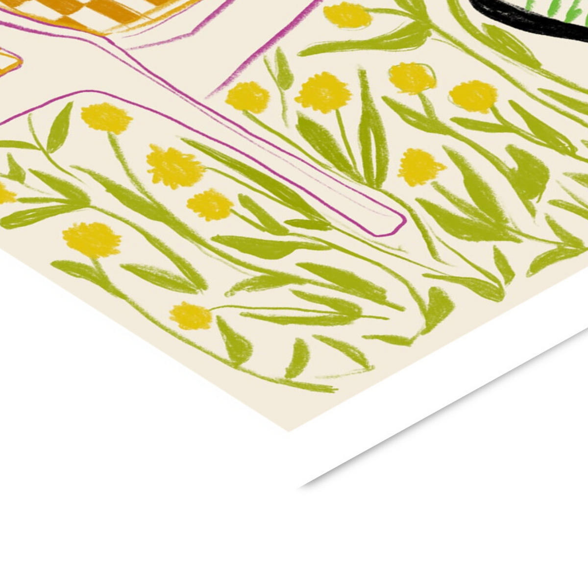 POSTER mit Rahmen Jenny Liz Rome - Quiet in the Garden 2 - Multicolor/Schwarz, Holz/Papier (30/40cm) - Poster&Frame