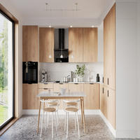 ECKKÜCHE 360 cm - Sorento K41-M360 - in Weiß/Sonoma Eiche - Schwarz/Weiß, Holz/Holzwerkstoff (360/247/220cm)