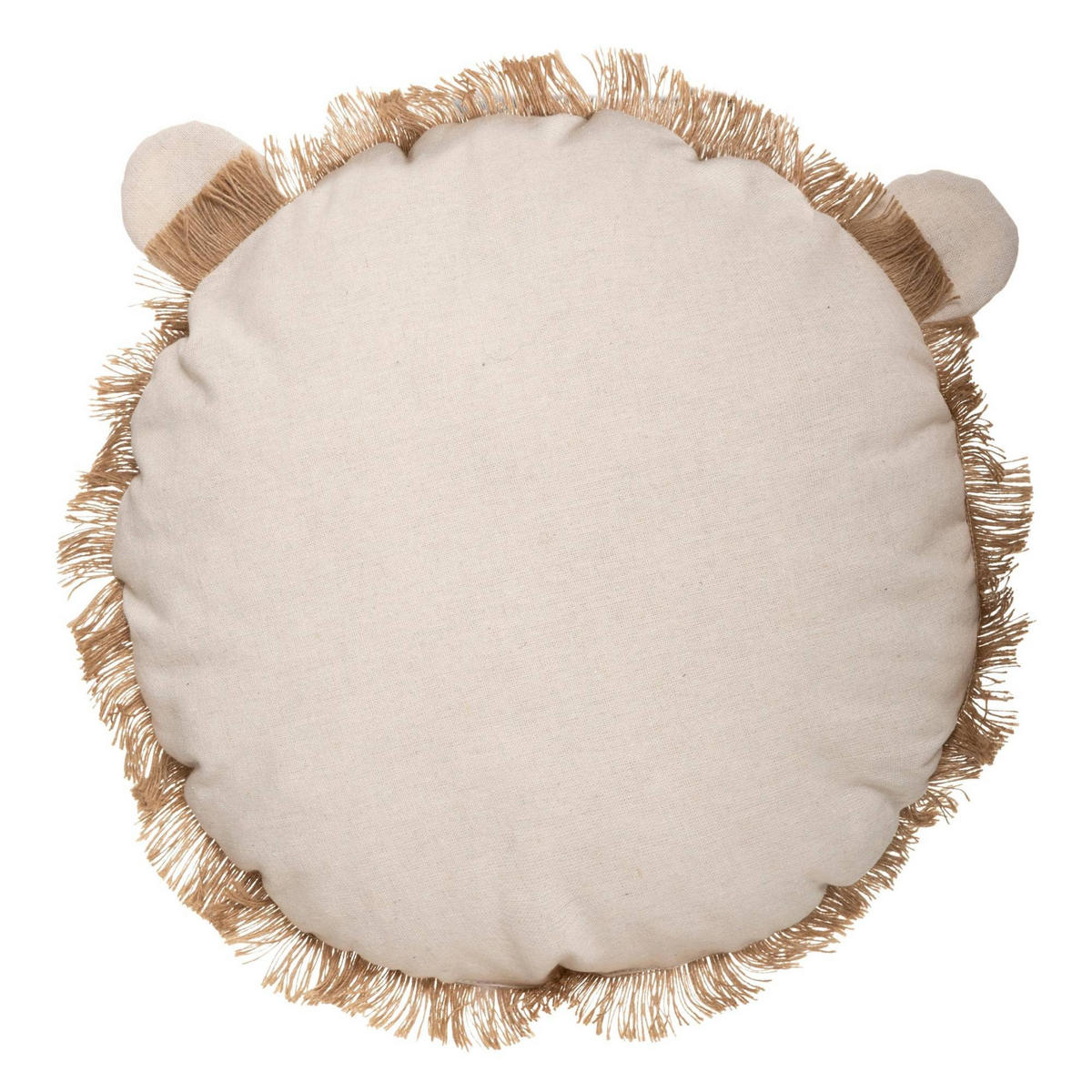 ZIERKISSEN Löwe Ø 44 cm - Beige, Naturmaterialien (44/44cm) - Atmosphera for kids