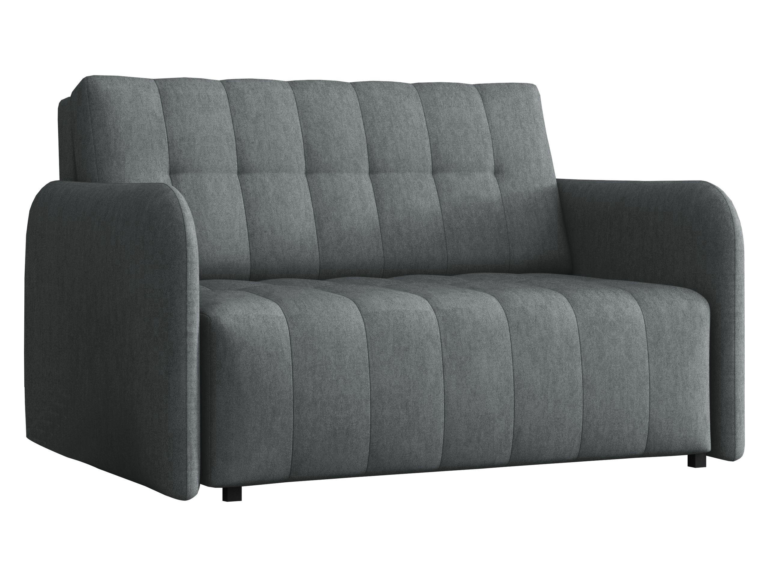 SCHLAFSOFA Viva Grand II - Dunkelgrau/Schwarz, Holz/Kunststoff (125/85/95cm) - MIRJAN24