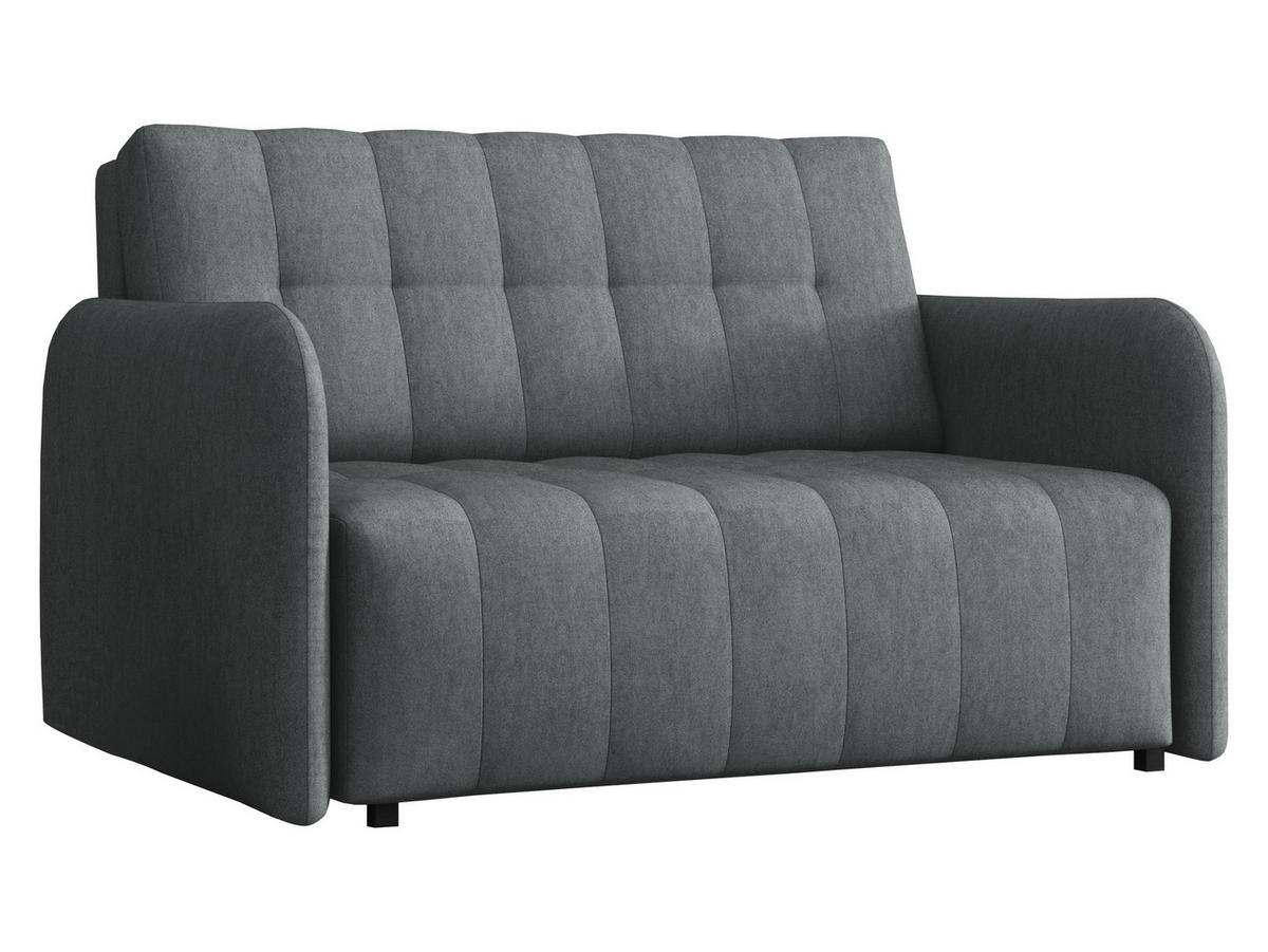 SCHLAFSOFA Viva Grand II - Dunkelgrau/Schwarz, Holz/Kunststoff (125/85/95cm) - MIRJAN24