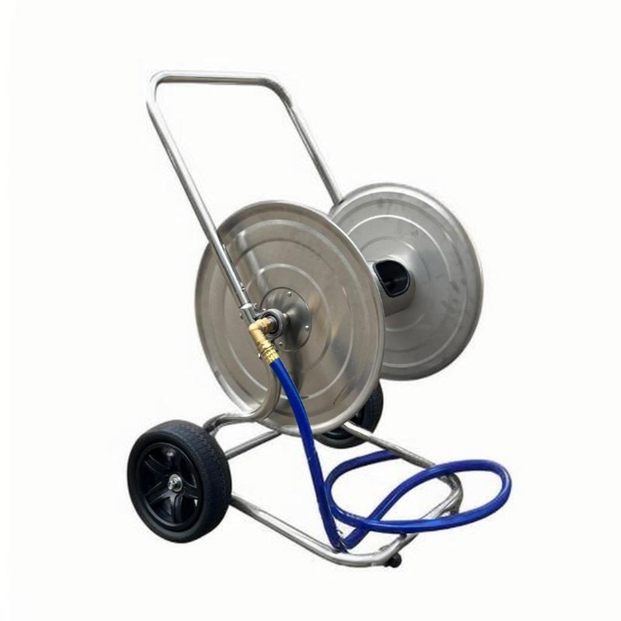 Relaxdays Schlauchwagen Silber 61x94x60 cm