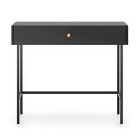SCHMINKTISCH Divenos Schwarz 93 cm - Goldfarben/Schwarz, Holzwerkstoff/Metall (39/93.2/79cm) - Selsey