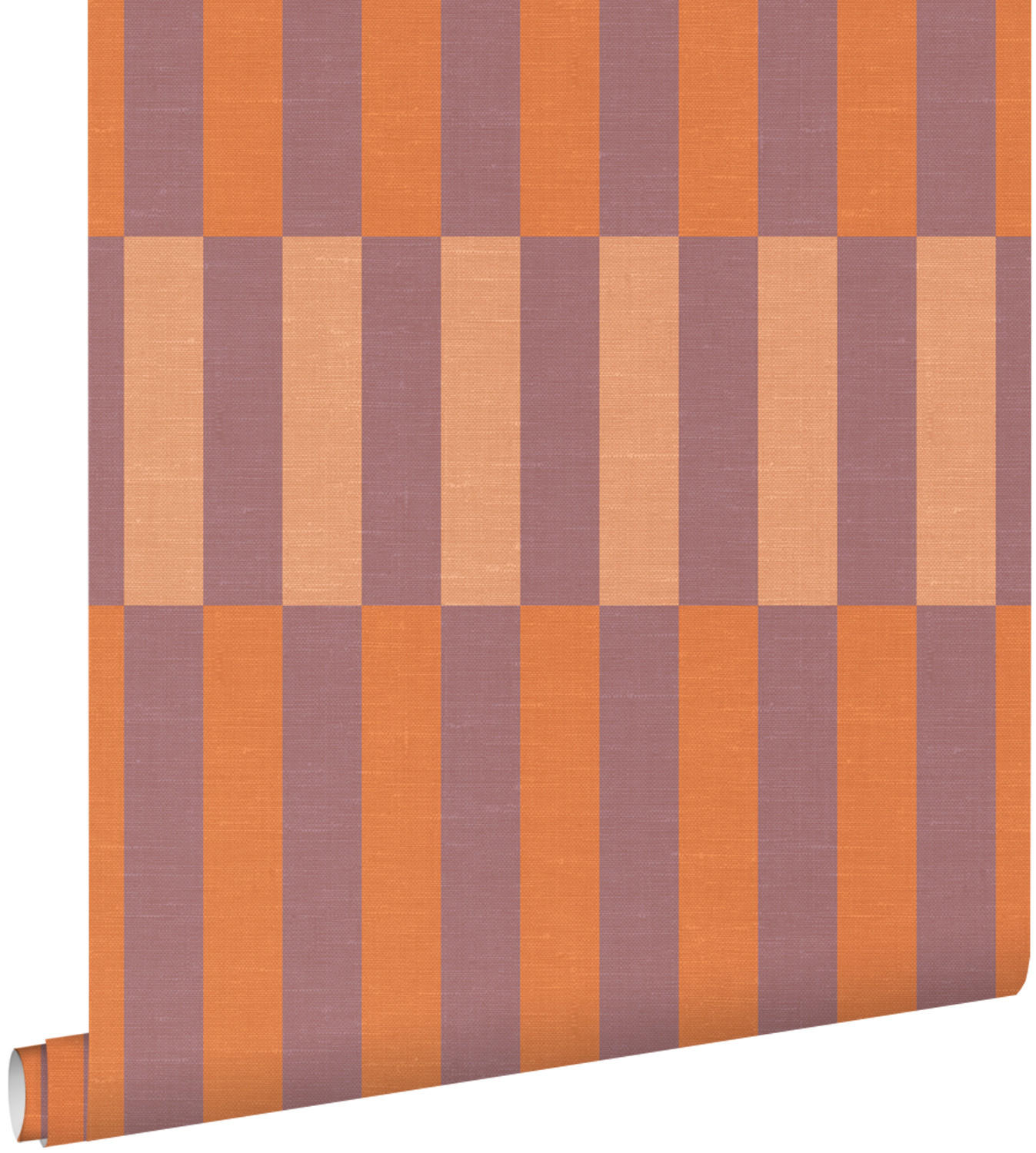 TAPETE Leinenoptik-Streifen 50 x 900 cm - Lila, Papier (50/900cm) - ESTAhome