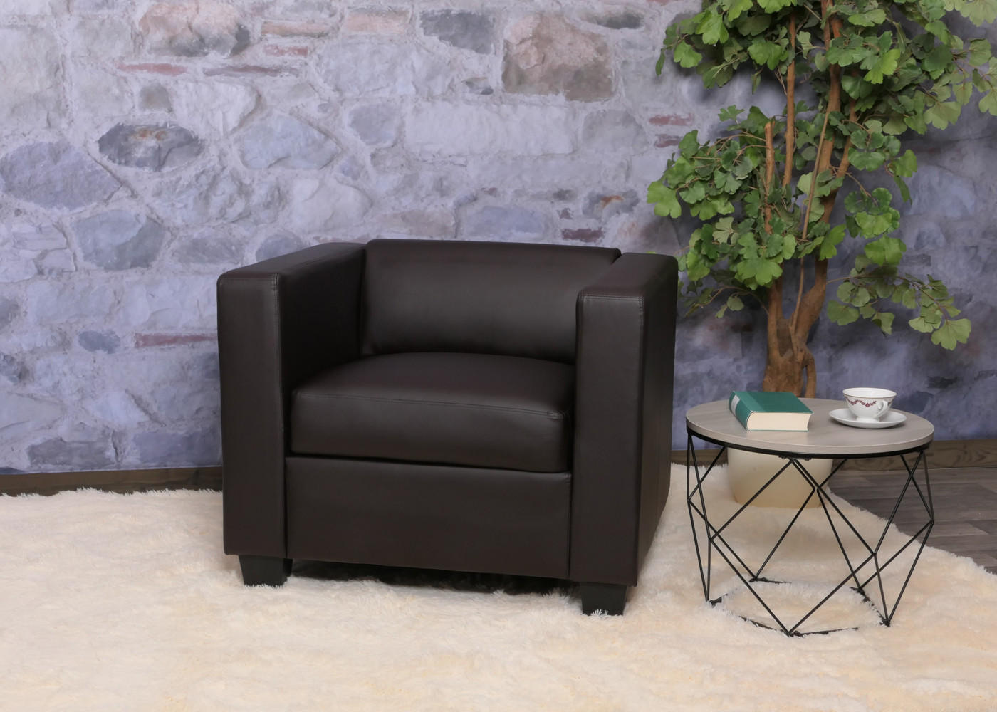 SESSEL LOUNGESESSEL Braun - Braun, Textil (86/70/75cm) - MCW