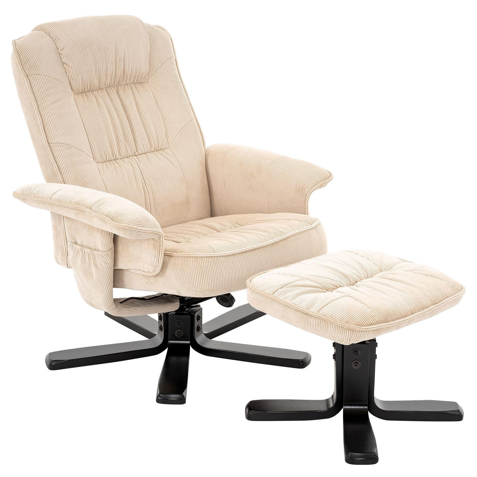 RELAXSESSEL CHARLY - Beige/Schwarz, Textil (76/87/61cm) - IDIMEX