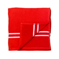 HAMAMTUCH mit Frotteefutter Waffle Mandarine 90x170 355g/m² - Orange, Textil (90/170cm) - LE COMPTOIR DE LA PLAGE