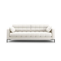 SOFA Mamaia aus strukturiertem Stoff leichtes beige 4 Sitzplätze - Creme, Textil (92/75/217cm) - Micadoni