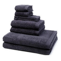 FROTTIERSET Superwuschel 8-teilig - Dunkelgrau, Textil (50/100cm) - MÖVE