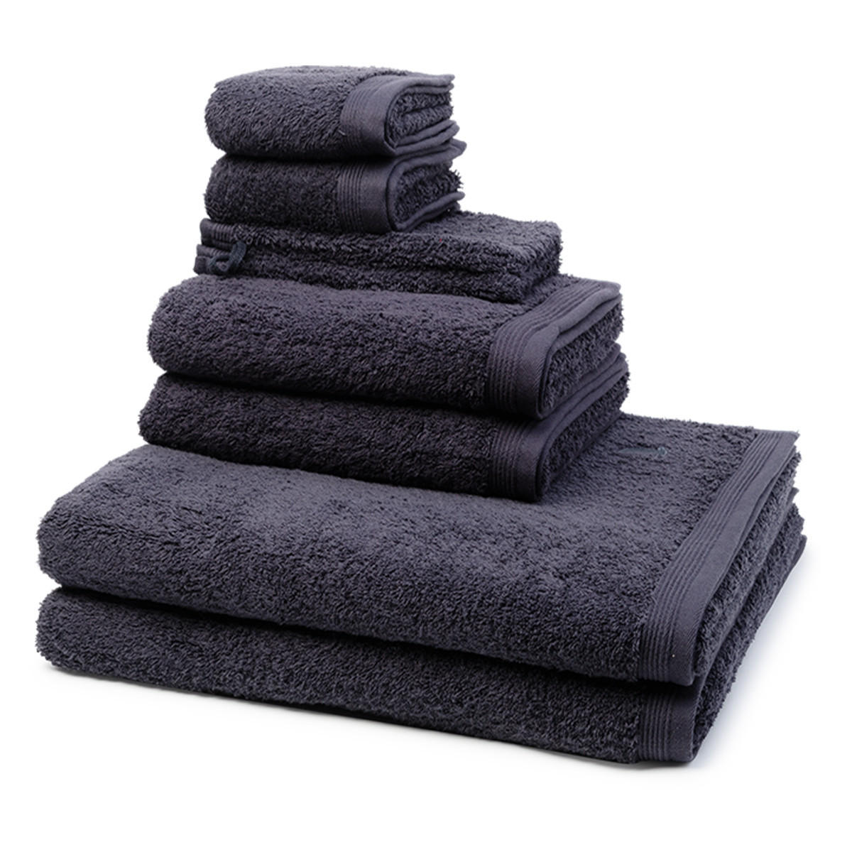 FROTTIERSET Superwuschel 8-teilig - Dunkelgrau, Textil (50/100cm) - MÖVE