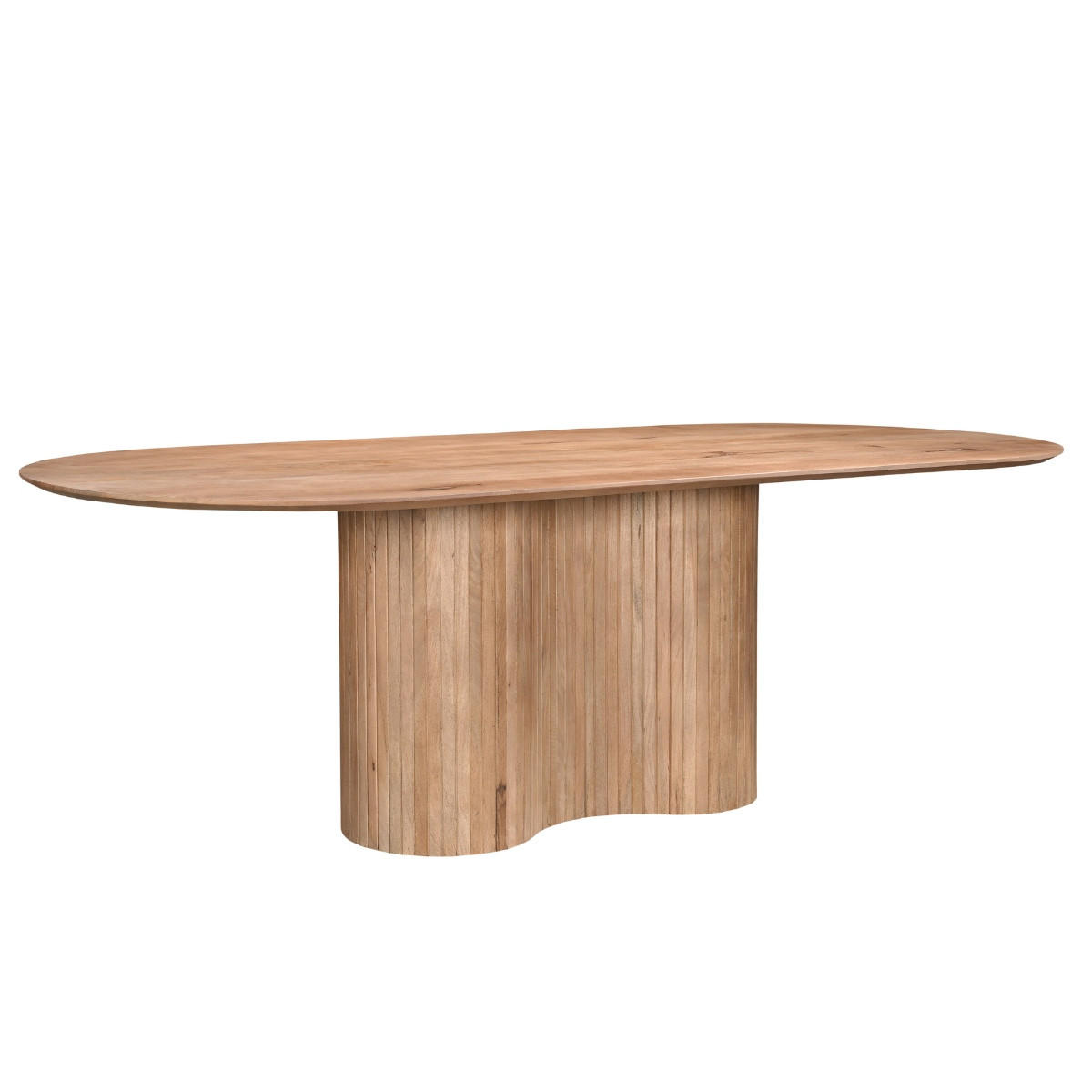 ESSTISCH oval aus Mangoholz 240cm, natur - Braun, Holz (240/100/77cm) - Giga Meubel