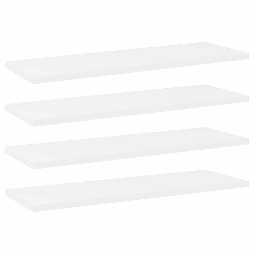 BÜCHERREGAL-BRETTER 4Er Set Weiss 60/20/1,5 Cm Holzwerkstoff - Weiß, Holzwerkstoff (20/1.5/60cm) - vidaXL