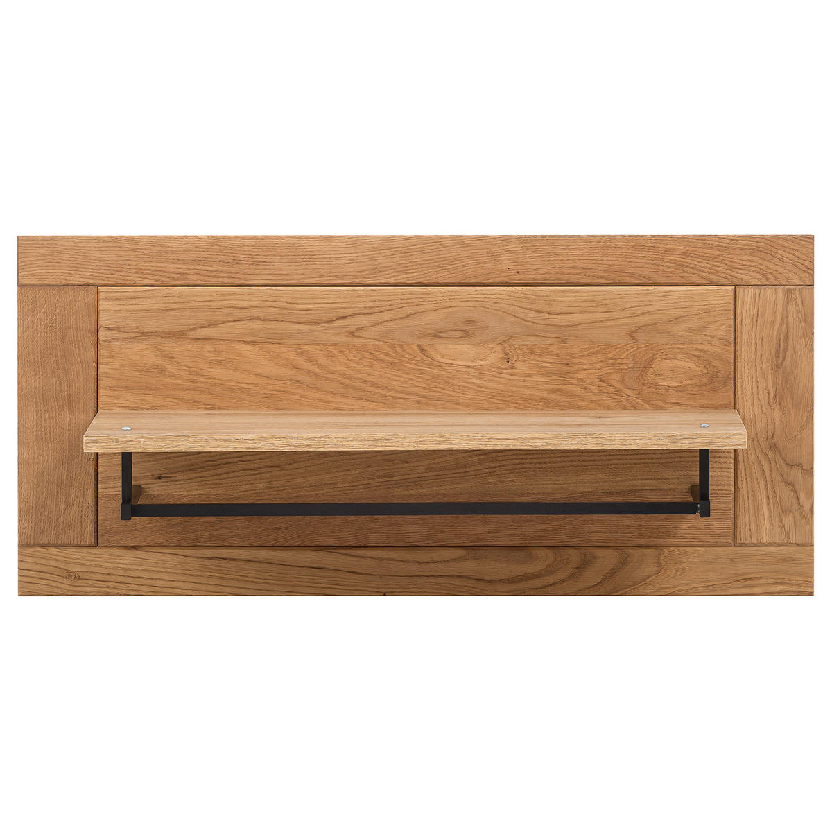 WANDGARDEROBE - Eiche teilmassiv - Eiche / Eiche Dekor - Braun, Holz/Holzwerkstoff (80/36/28cm) - home24