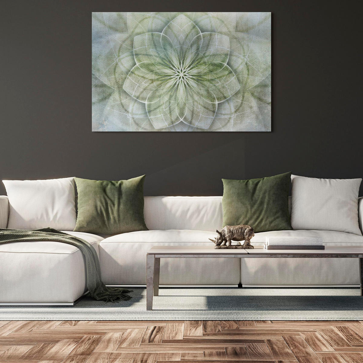 LEINWANDBILD Boho 90x60 cm - Multicolor, Holz (90/60cm) - LUMASOUL