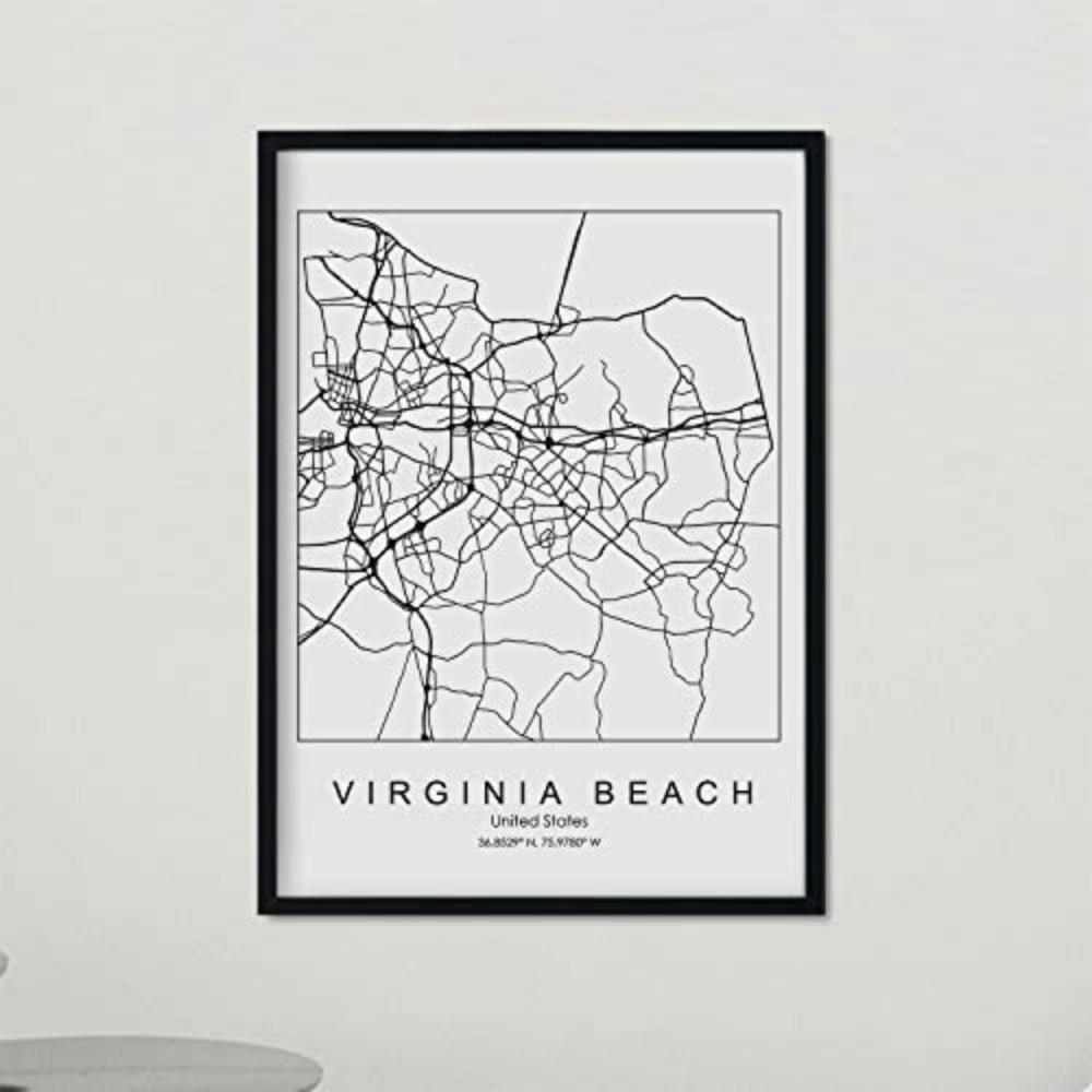 POSTER Virginia Beach Us-Film A4 Rahmenlos - Klar, Papier (29.7/5/21cm) - Nacnic