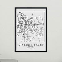 POSTER Virginia Beach Us-Film A4 Rahmenlos - Klar, Papier (29.7/5/21cm) - Nacnic